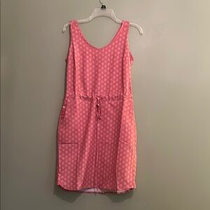 NWT Women’s Sherpa Adventure Gear Pink Sleeveless Drawstring Dress Size XS